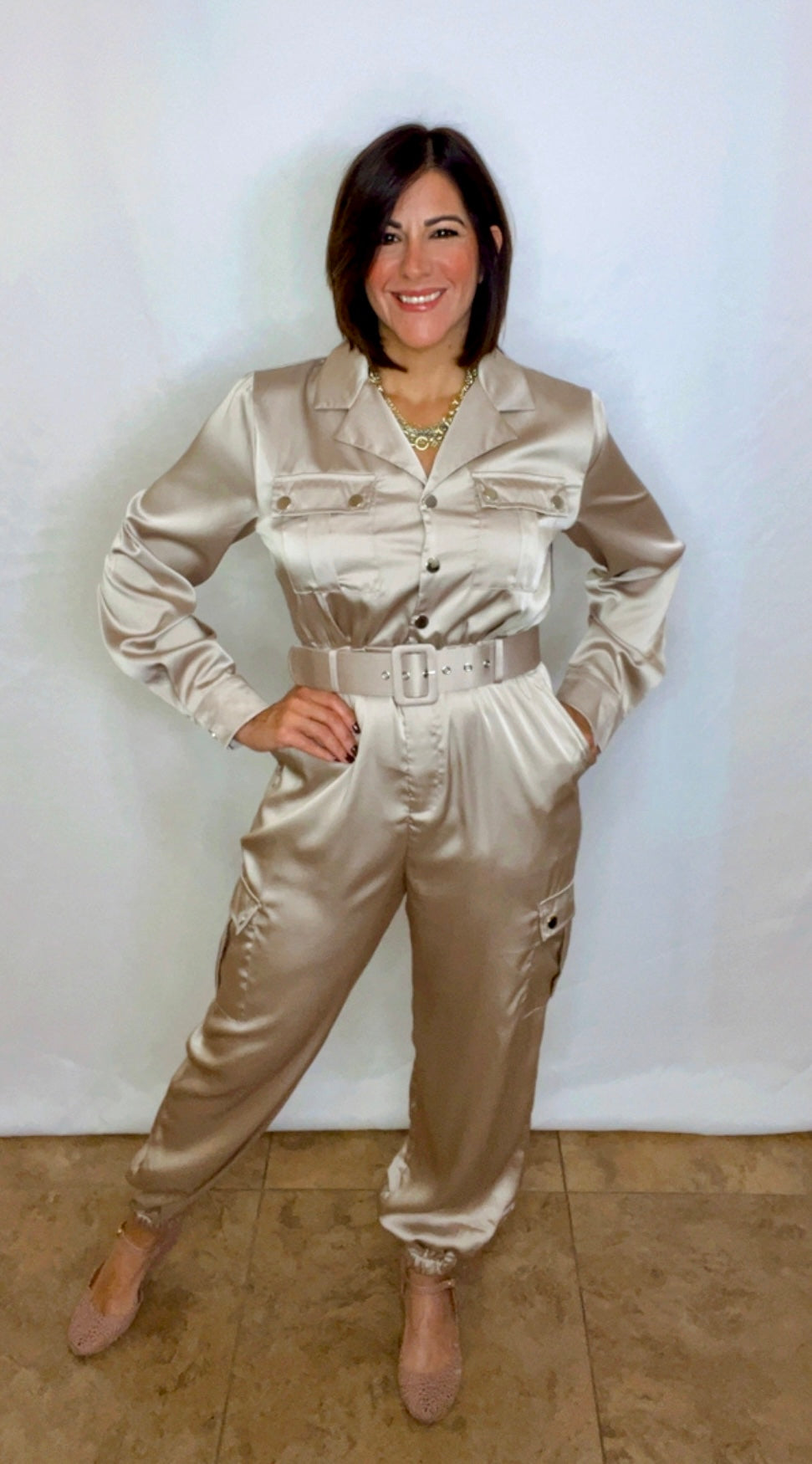 Italian Cargo Jumpsuit