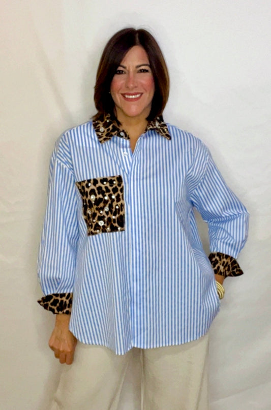 Italian Jewels Leopard Print Tunic