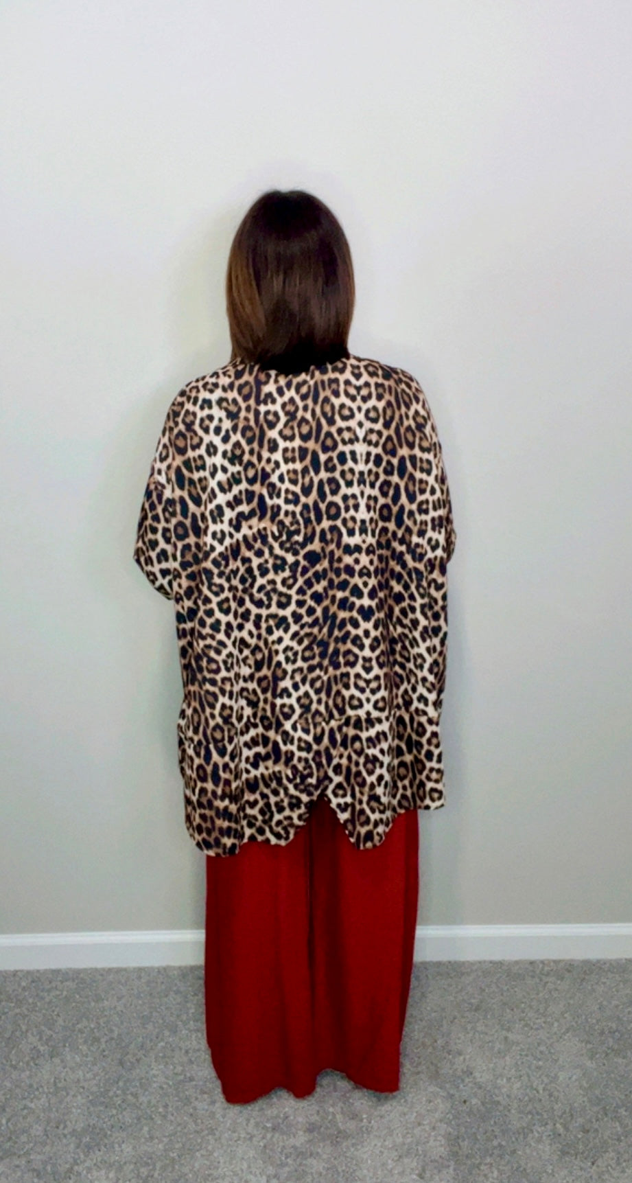 Italian Animal Print High Low Tunic