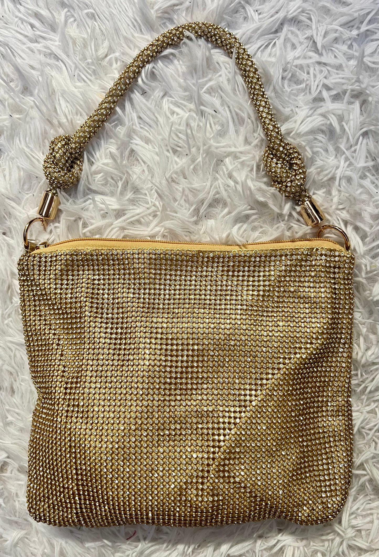 Medium Rhinestone Knot Purse