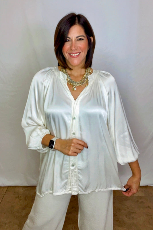 Italian Sateen Blouse