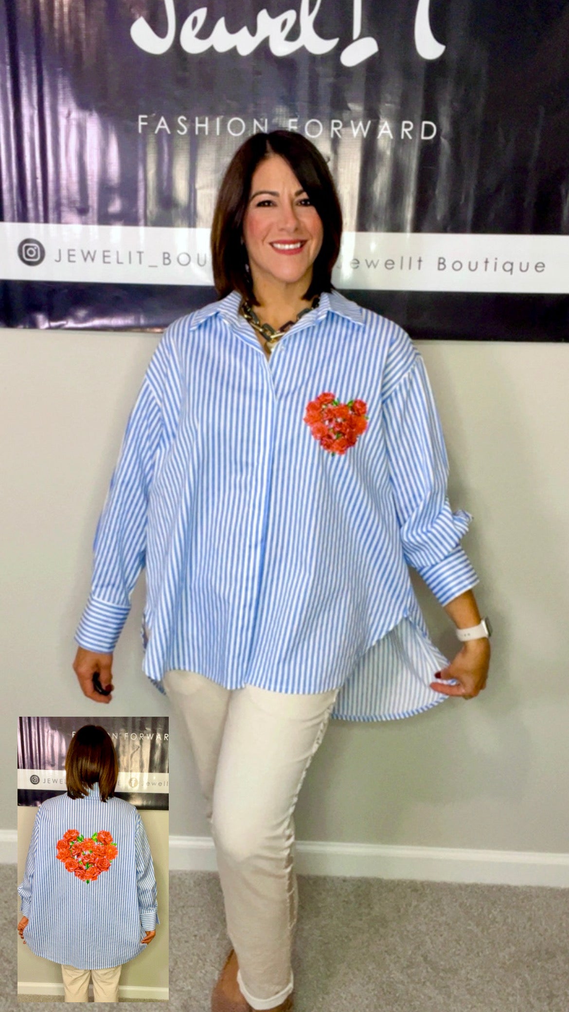 Italian Flower Heart Tunic