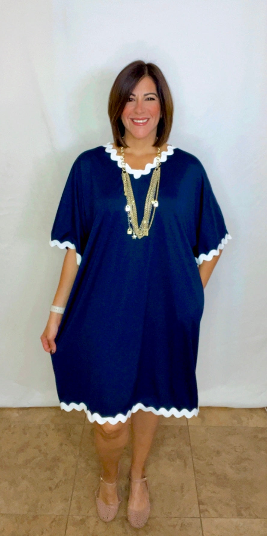 Italian Ric Rac Pattern Midi